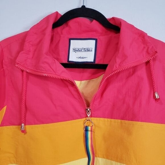 Reserve Fairfax Lightweight Windbreaker Multicolored Jacket Size Medium - Picture 4 of 10